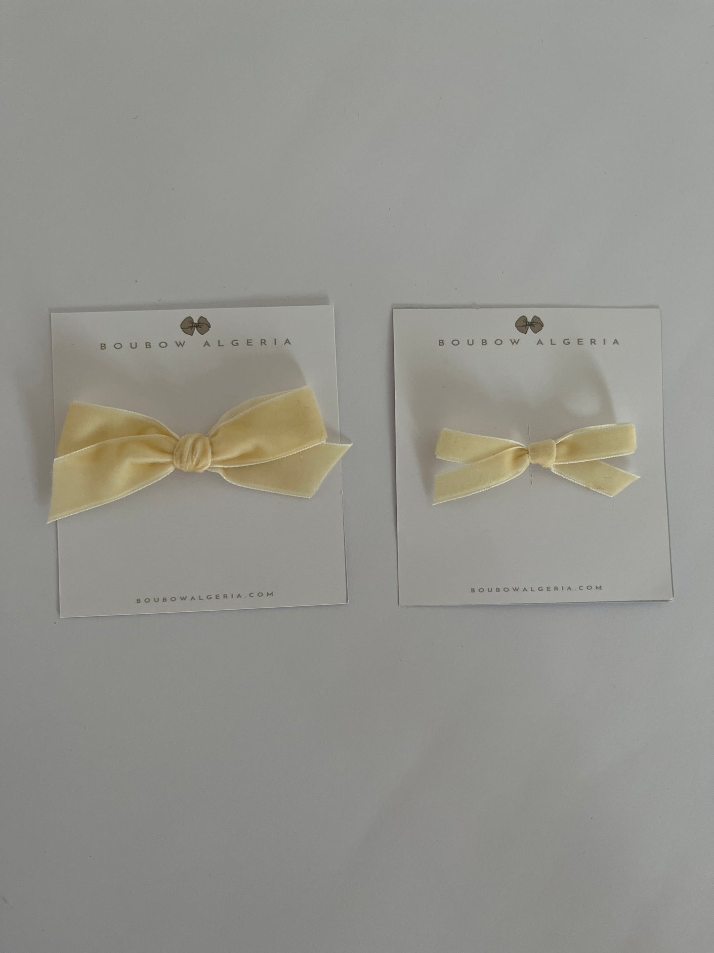 Velvet Ribbon Bow | Sand