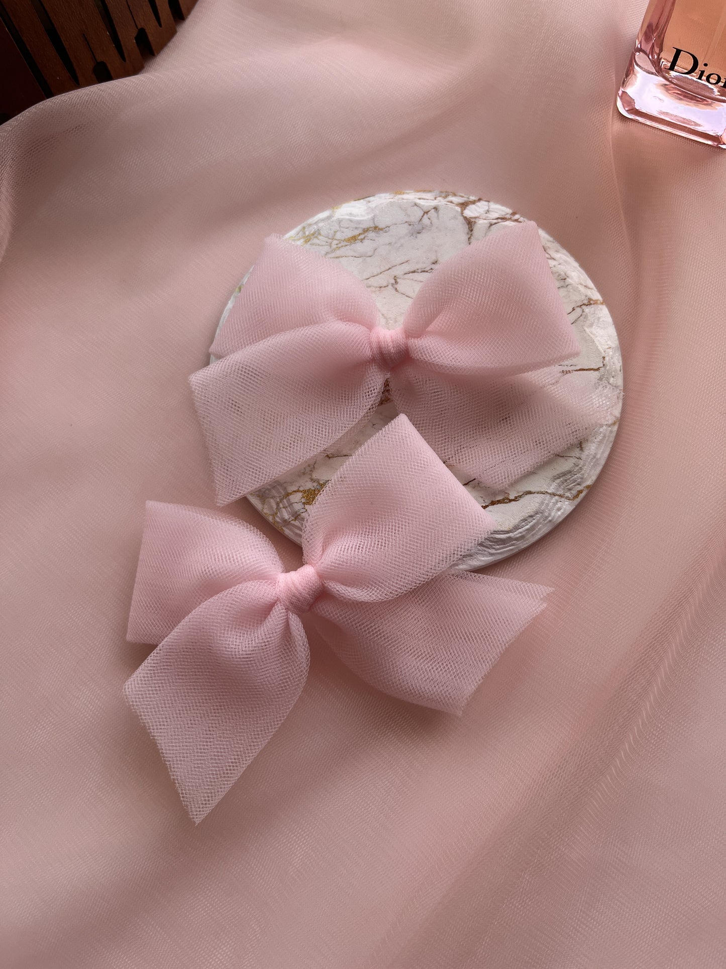 Ballerina Tulle Bow | Rose quarts