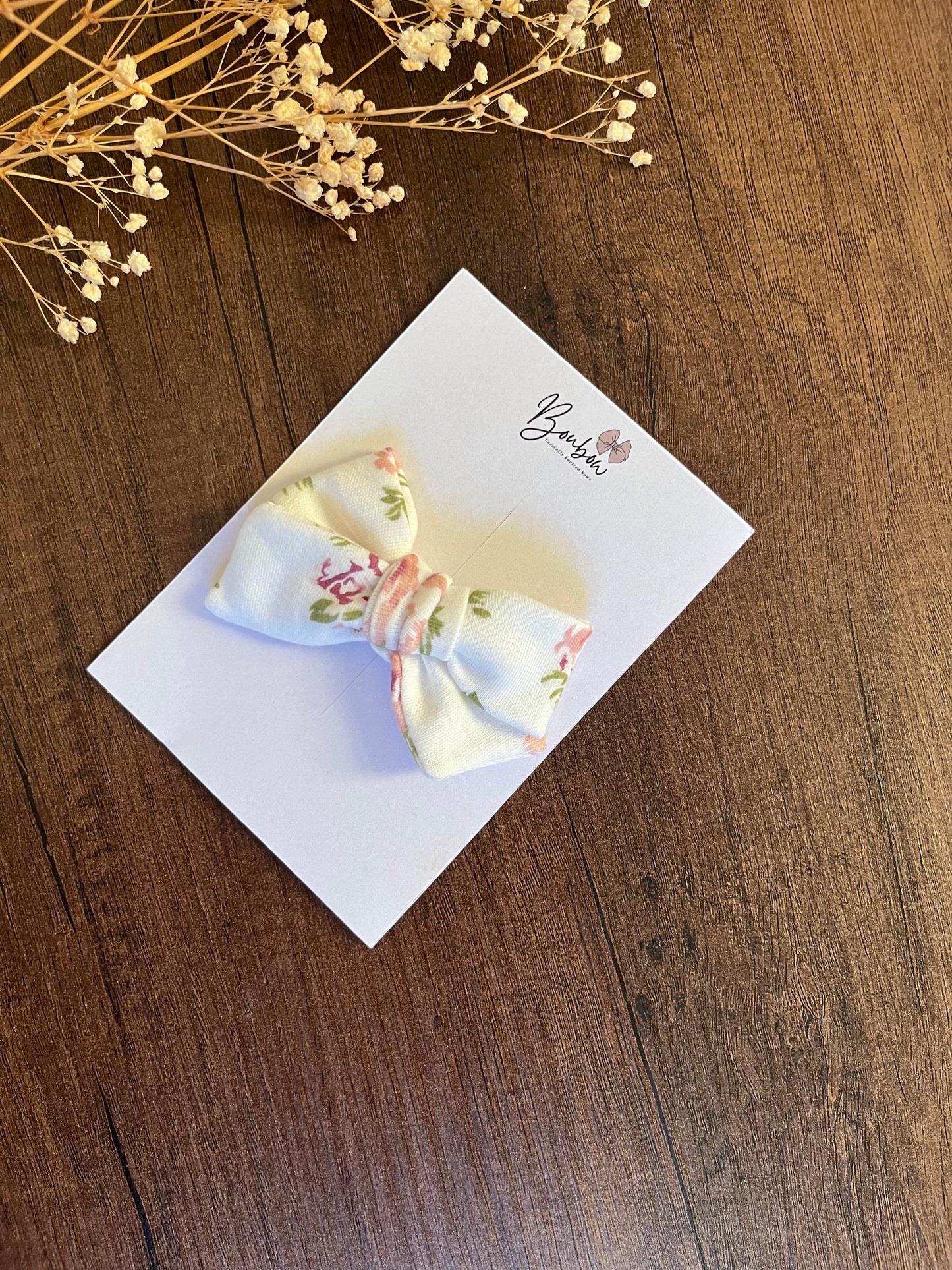 MINA CLASSIC BOW | WHILE FLORALS