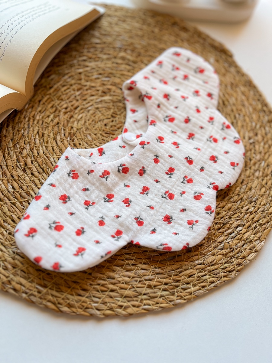 Ziena Bibs | Red Flower